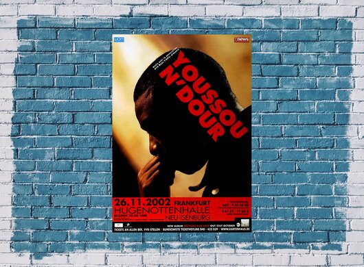 Youssou NDour - Nothings in Vain, Neu-Isenburg & Frankfurt 2002 - Konzertplakat