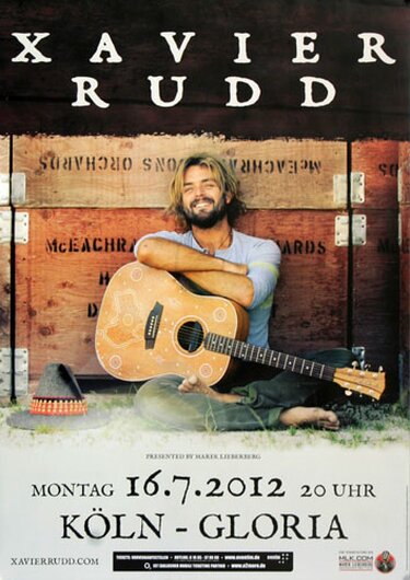 Xavier Rudd - Spirit Bird, Köln 2012 - Konzertplakat