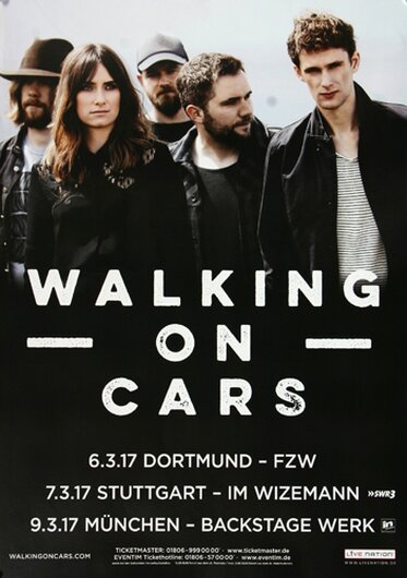 Walking On Cars - Speeding Cars Part I, Tour 2017 - Konzertplakat