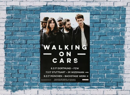 Walking On Cars - Speeding Cars Part I, Tour 2017 - Konzertplakat
