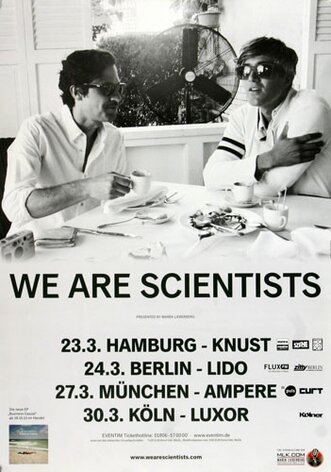 We Are Scientists - En Francais, Tour 2014 - Konzertplakat