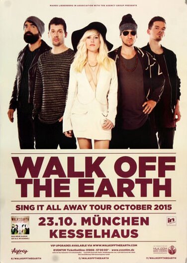 Walk Of The Earth - Sing It All , Hamburg 2015 - Konzertplakat
