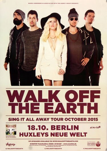 Walk Of The Earth - Sing It All , Berlin 2015 - Konzertplakat
