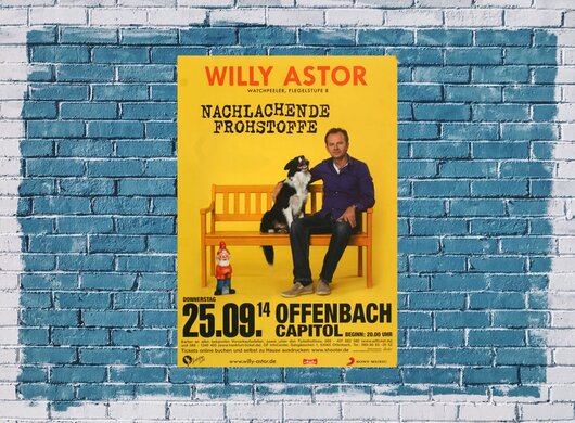 Willy Astor - Reim Time, Frankfurt 2014 - Konzertplakat
