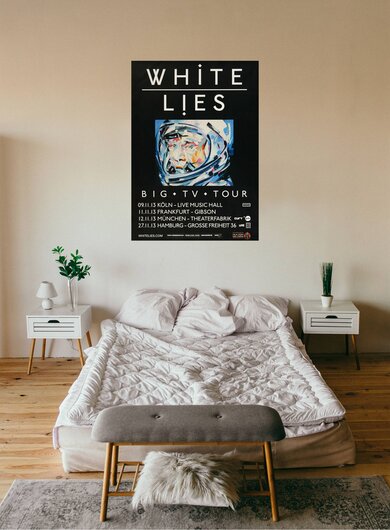 White Lies - Big TV, Tour 2013 - Konzertplakat
