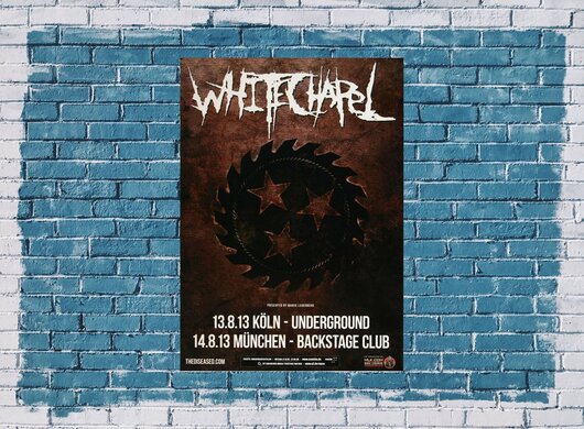 Whitechapel - Make It Bleed, Köln & München 2013 - Konzertplakat