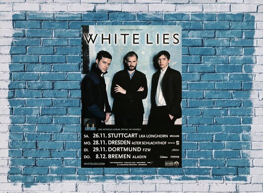 White Lies - Ritual, Tour 2011 - Konzertplakat
