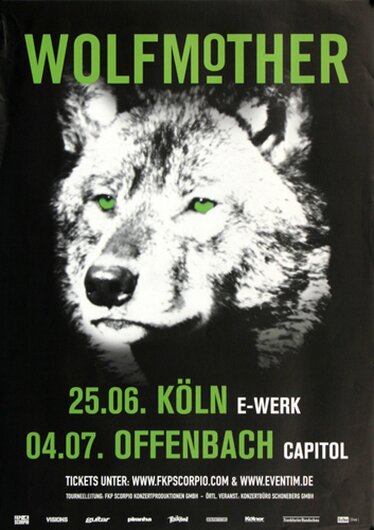 Wolfmother - Far Away, Köln & Frankfurt 2012 - Konzertplakat