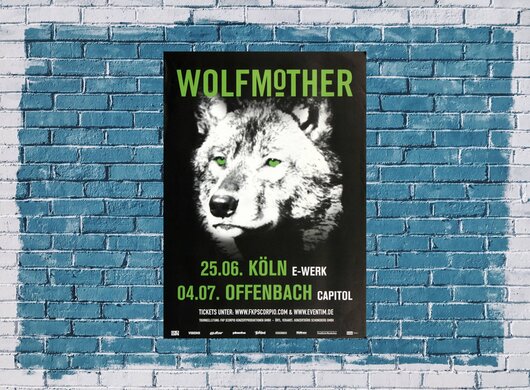 Wolfmother - Far Away, Köln & Frankfurt 2012 - Konzertplakat