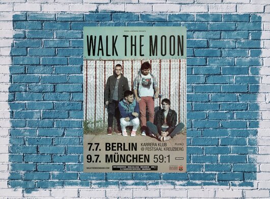 Walk The Moon - Walk The Moon, Berlin & München 2012 - Konzertplakat