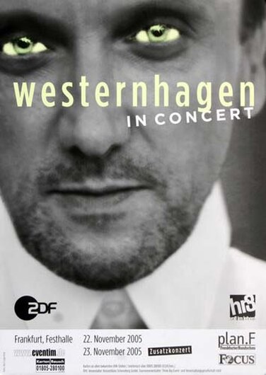 Westernhagen M.M. - In Concert, Frankfurt 2005 - Konzertplakat