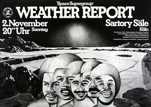 Weather Report - Space Supergroup, Kln 1975 - Konzertplakat