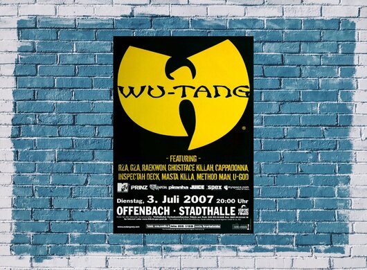 Wu-Tang Clan - Unreleased, Tour 2007 - Konzertplakat