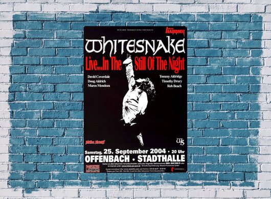 Whitesnake, Live At Night, FRA, 2004 - Konzertplakat