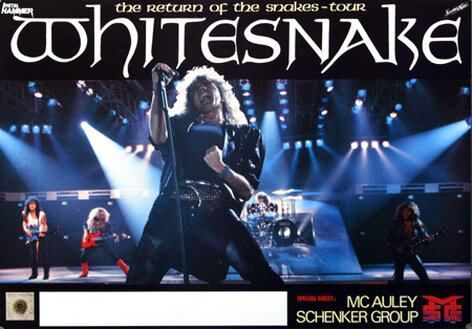 Whitesnake - The Return Of,  1987 - Konzertplakat