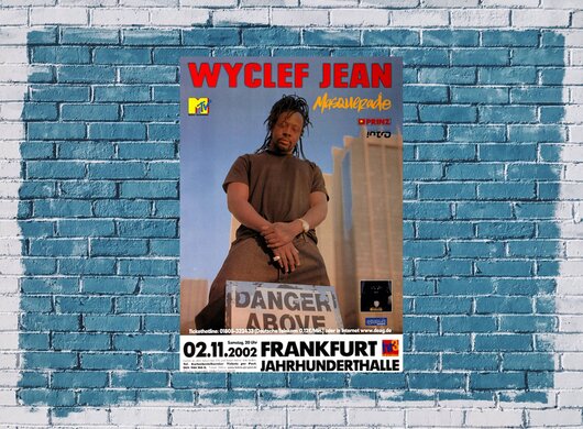 Wyclef Jean - Masquerade, Frankfurt 2002 - Konzertplakat