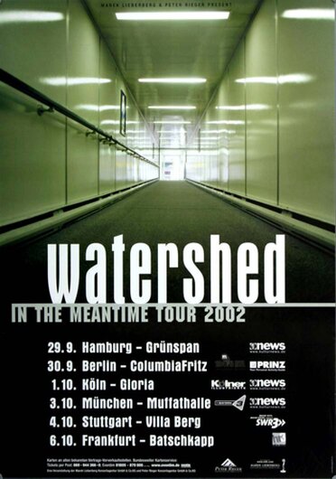Watershed - The Meantime, Tour 2002 - Konzertplakat
