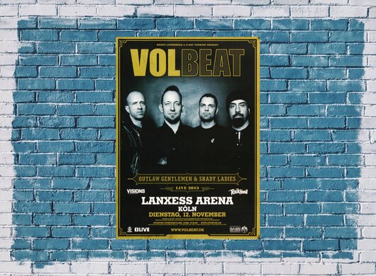 Volbeat - Beyound Hell , Köln 2013 - Konzertplakat