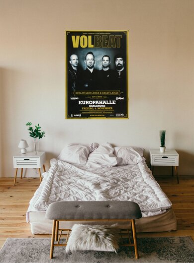 Volbeat - Beyound Hell , Karlsruhe 2013 - Konzertplakat