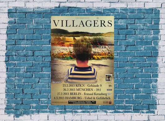 Villagers - The Waves, Tour 2013 - Konzertplakat