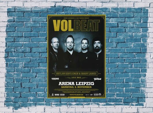 Volbeat - Beyond Hell , Leipzig 2013 - Konzertplakat