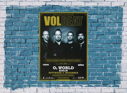 Volbeat - Beyound Hell , Berlin 2013 - Konzertplakat