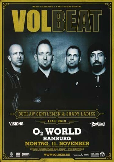 Volbeat - Beyond Hell , Hamburg 2013 - Konzertplakat