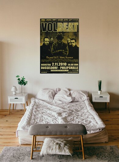 Volbeat - Above Heaven , Düsseldorf 2010 - Konzertplakat
