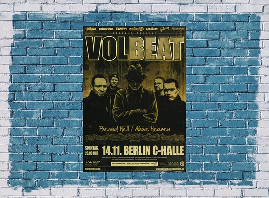 Volbeat - Above Heaven , Berlin 2010 - Konzertplakat