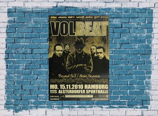 Volbeat - Above Heaven , Hamburg 2010 - Konzertplakat