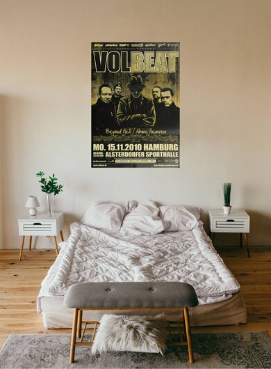 Volbeat - Above Heaven , Hamburg 2010 - Konzertplakat