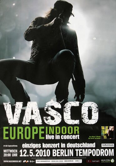 Vasco - European Dates, Tour 2010 - Konzertplakat