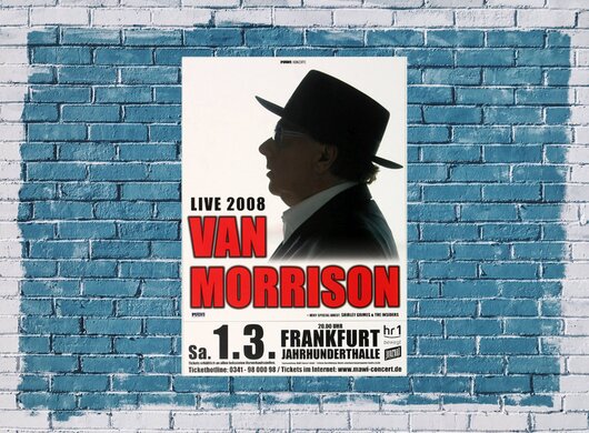 Van Morrison - Keep It Simple, Frankfurt 2008 - Konzertplakat