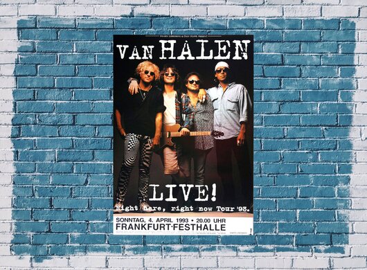 Van Halen,  LIVE, Frankfurt 1993 - Konzertplakat