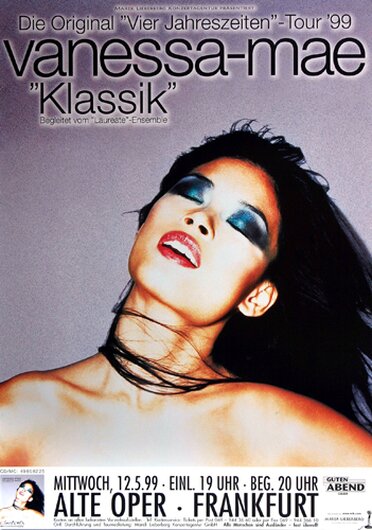 Vanessa Mae - China Girl, Frankfurt 1999 - Konzertplakat