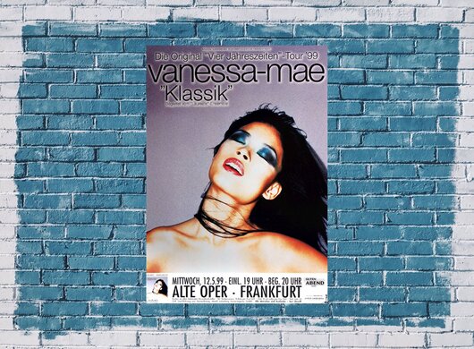 Vanessa Mae - China Girl, Frankfurt 1999 - Konzertplakat
