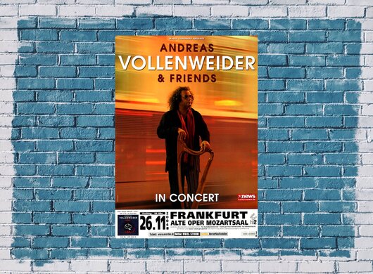 Andreas Vollenweider - Vox, Frankfurt 2004 - Konzertplakat