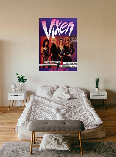 Vixen - Rev It Up, Tour 1989 - Konzertplakat