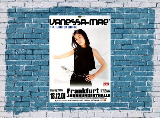 Vanessa Mae - Subject To Change, Frankfurt 2001 - Konzertplakat