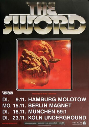 The Sword - Wrap Raiders, Tour 2010 - Konzertplakat
