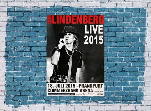 Udo Lindenberg - Live In, Frankfurt 2015 - Konzertplakat