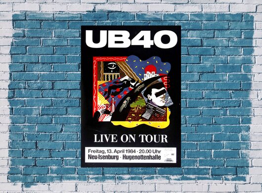 UB 40 - Labour Of Love, Neu-Isenburg & Frankfurt 1984 - Konzertplakat