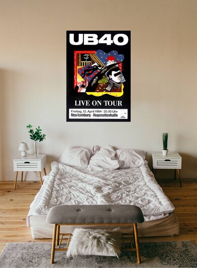 UB 40 - Labour Of Love, Neu-Isenburg & Frankfurt 1984 - Konzertplakat