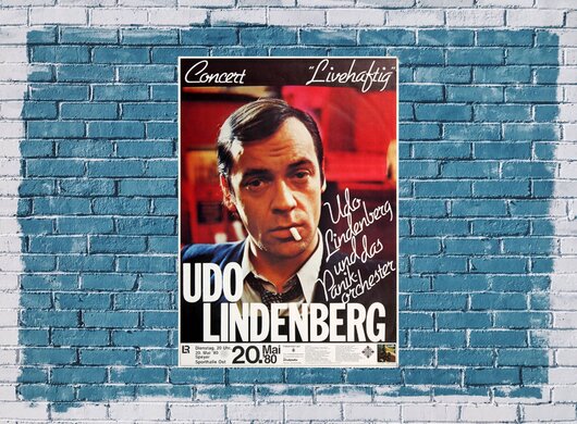 Udo Lindenberg - Livehaftig, Speyer 1980 - Konzertplakat