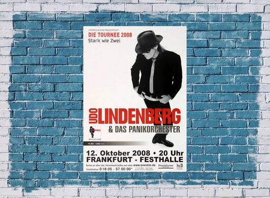 Udo Lindenberg - Stark wie Zwei, Frankfurt 2008 - Konzertplakat