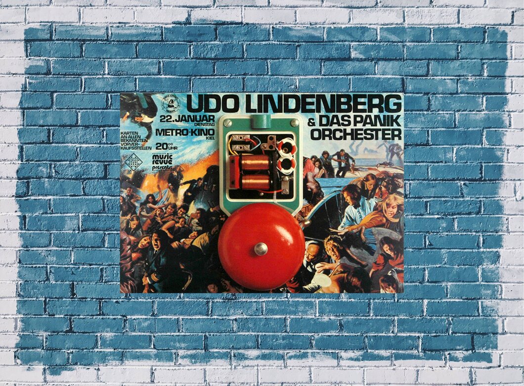 Alles Klar 1973 Udo Lindenberg Poster Plakat Konzertposter