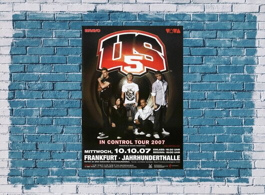 US 5 - Around The World, Frankfurt 2007 - Konzertplakat