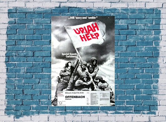 Uriah Heep - Conquest, Frankfurt 1980 - Konzertplakat