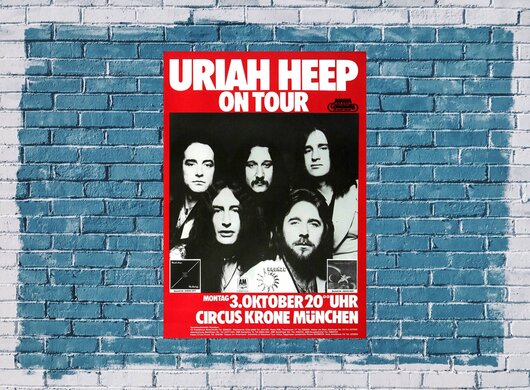 Uriah Heep - Firefly, München 1977 - Konzertplakat