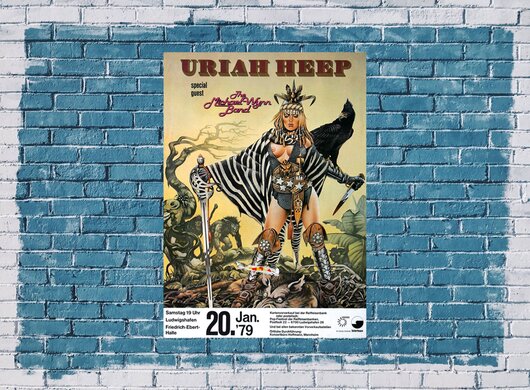 Uriah Heep - Fallen Angel , Ludwigshafen 1979 - Konzertplakat
